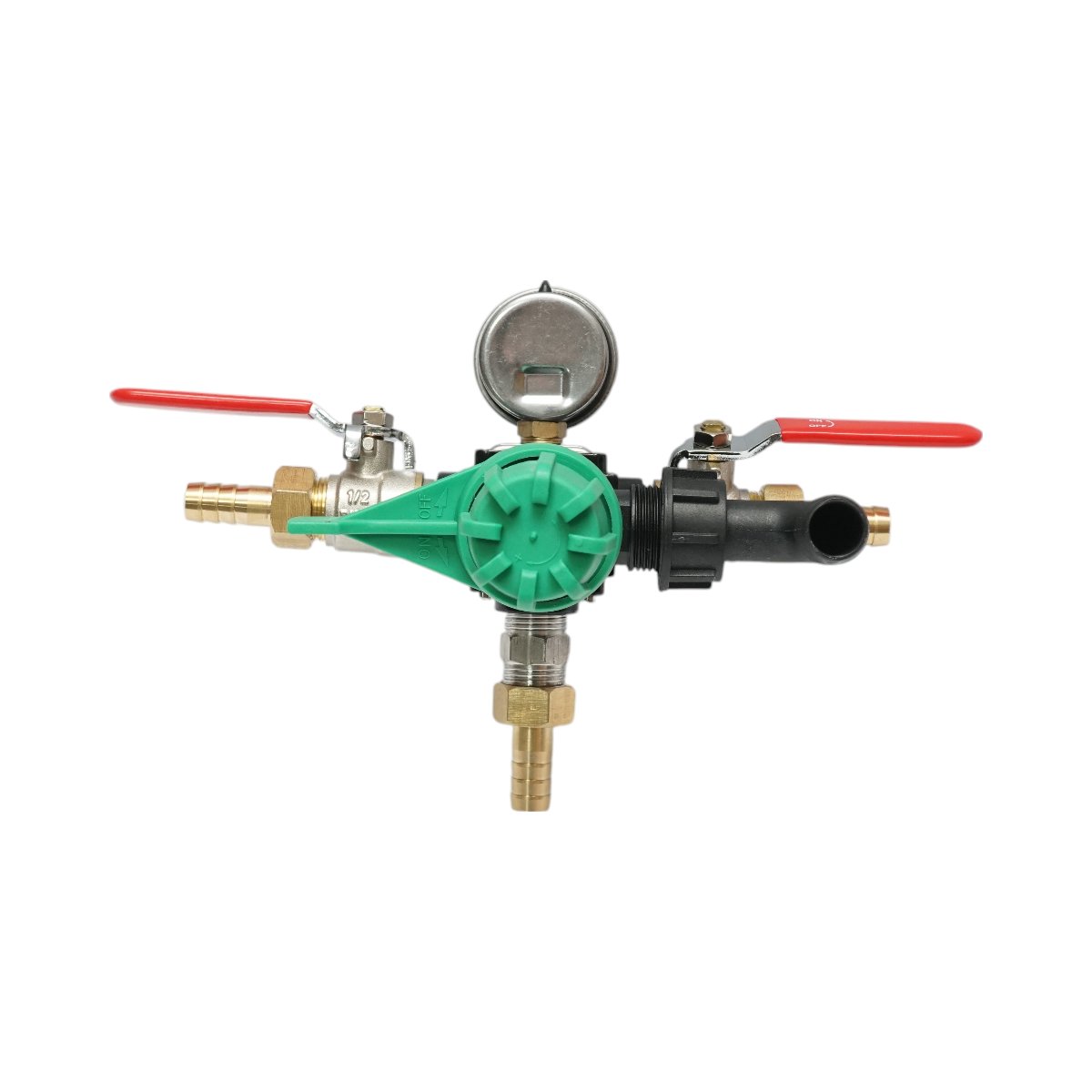 Distribuitor cu 2 cai, manometru glicerina inclus pentru erbicidator
